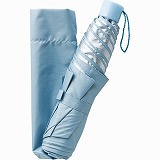 UV晴雨兼用　大寸耐風式軽量ミニ傘　ブルー
