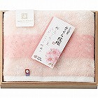 今治謹製　さくら紋織　桜染め　フェイスタオル（木箱入）
