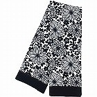 くろちく　ガーゼマフラー　百日草
