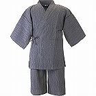 ちぢみ甚平　グレーＭ