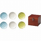ＳＯＬＥ　箱入六客小皿揃