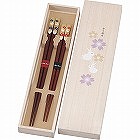 吉兆桐箱入　夫婦箸　　楽うさぎ