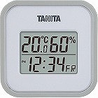 タニタ　デジタル温湿度計　グレー