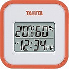 タニタ　デジタル温湿度計　オレンジ