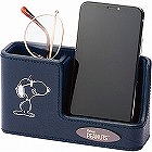 スヌーピー　スマホ＆メガネスタンド　ネイビー