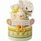 バニーズバイザベイおむつケーキ２段　イエロー