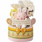 バニーズバイザベイおむつケーキ２段　ピンク