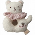 オーガニックリングガラガラ（鈴入り）　ネコ