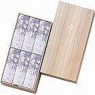 宇野千代のお線香　淡墨の桜　サック６入（桐箱入）