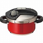 ワンダーシェフ　オースプラス　両手圧力鍋（２０ｃｍ・３．５ｌ）　赤