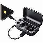 カシムラ　防水完全ワイヤレスステレオイヤホン（２２００ｍＡｈ）