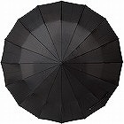 ウォーターフロント　１６リブフォールディングアンブレラ　ブラック