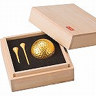 金箔ゴルフボール＆ティーセット（シングル）
