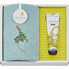 ミアミモザ　今治ハンドタオル＆ハンドクリーム５０ｇ　グリーン