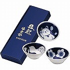 藍染縁起　反型豆鉢３個組