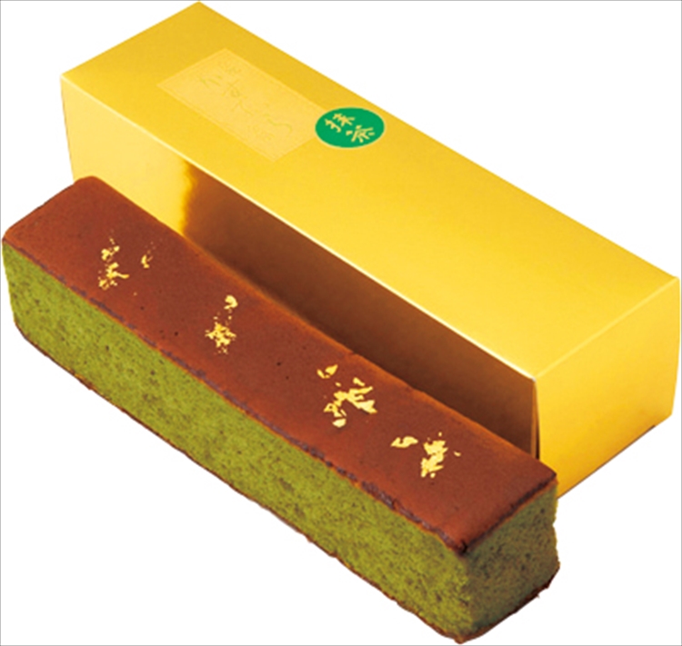 京・伏見 三源庵 抹茶金箔カステラ ☆
