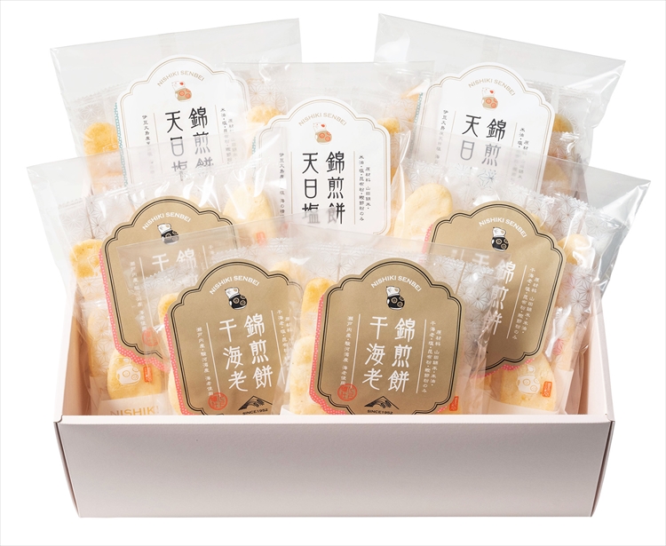 ＮＩＳＨＩＫＩ　ＳＥＮＢＥＩ　自然な素材でつくった錦煎餅　６２枚　☆