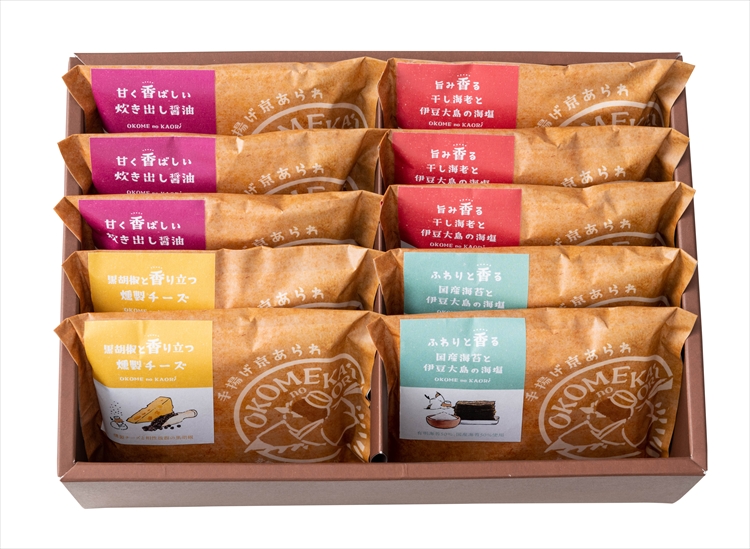 ＯＫＯＭＥｎｏＫＡＯＲＩ　手揚げ京あられ　１０袋　☆