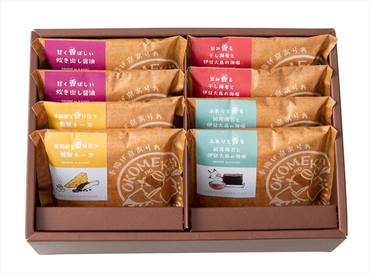 ＯＫＯＭＥｎｏＫＡＯＲＩ　手揚げ京あられ　８袋　☆