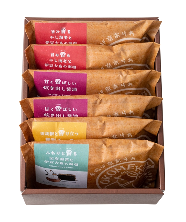 ＯＫＯＭＥｎｏＫＡＯＲＩ　手揚げ京あられ　６袋　☆