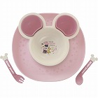 食べこぼしキャッチプレート　ミニー×ピンク