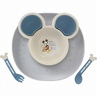 食べこぼしキャッチプレート　ミッキー×青