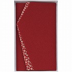 小花エステルちりめん金封ふくさ　エンジ