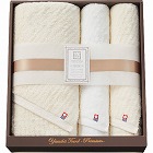 極ふわ　やさしいたおる　ベーシックライン　ロングバス・フェイスタオルセット　ベージュ