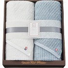 極ふわ　やさしいたおる　ベーシックライン　ロングバスタオル２枚セット　ライトブルー