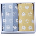 ふわら　六重織フェイスタオル２枚セット　イエロー