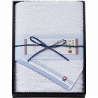 今治綿紗織　バスタオル　ブルー