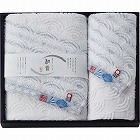 なごみね　フェイス・ウォッシュタオルセット　ブルー