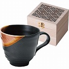 釉彩　マグ（木箱入）　赤