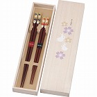 吉兆桐箱入　夫婦箸　　楽うさぎ