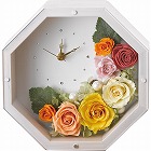 ＬＯＬＹ　アンティークホワイト（プリザーブドフラワー）（お名入れ）　イエロー