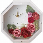 ＬＯＬＹ　アンティークホワイト（プリザーブドフラワー）（お名入れ）　レッド