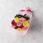 バラの花束　１０本から１５本までのお申し込み　ミックス
