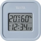 デジタル温湿度計　ブルーグレー