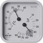 タニタ　温湿度計　ウォームグレー