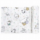 サンリオベビー　ガーゼおくるみ　星グレーストライプ