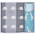 ふわら　ガーゼケット・スタイセット　ネイビー