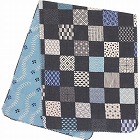 くろちく　両面ガーゼてぬぐい　市松小紋