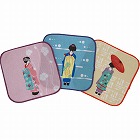 おしゃれミニタオル３枚セット　まいこ