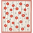 ちりめん風呂敷　梅白