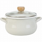 ストクック　ＩＨホーローポット（２０ｃｍ）　グレー