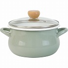 ストクック　ＩＨホーローポット（２０ｃｍ）　グリーン