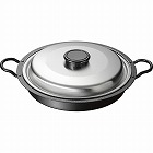 燕三　ＩＨ対応　鉄　焼肉・餃子鍋（２６ｃｍ）蓋付