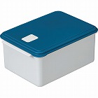 電子レンジスチーム調理＆保存容器Ｌ　ブルー