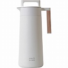 外でも使える全真空テーブルポット（１．１ｌ）　ホワイト