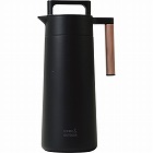 外でも使える全真空テーブルポット（１．１ｌ）　ブラック